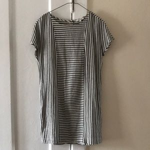 Madewell Striped Back-Button Dress